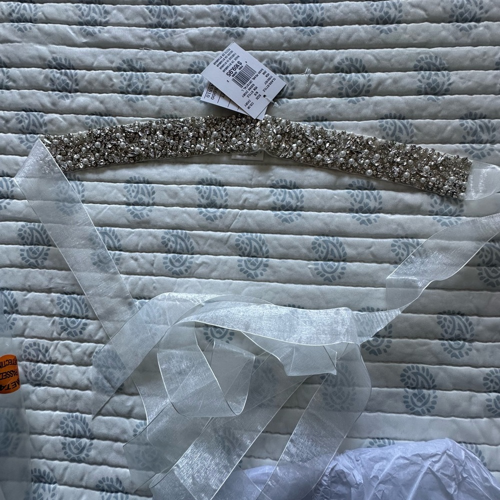 David’s Bridal wedding sparkly belt